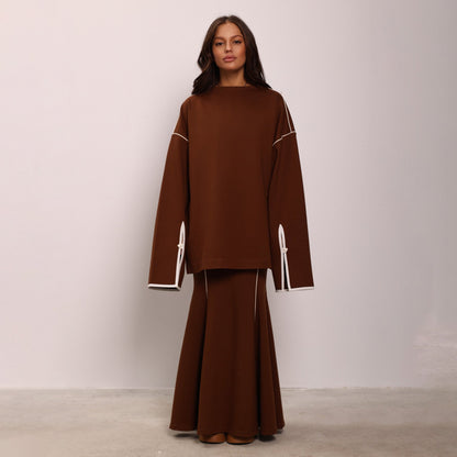 Damen Oversized Zwei-in-eins Kleidungsset