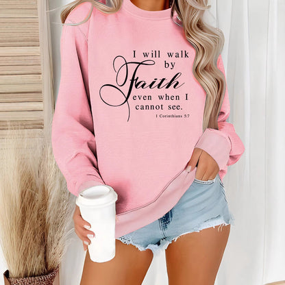 Damen Sweatshirt Weich Velours Mit Schriftzug Beige - Eveloria