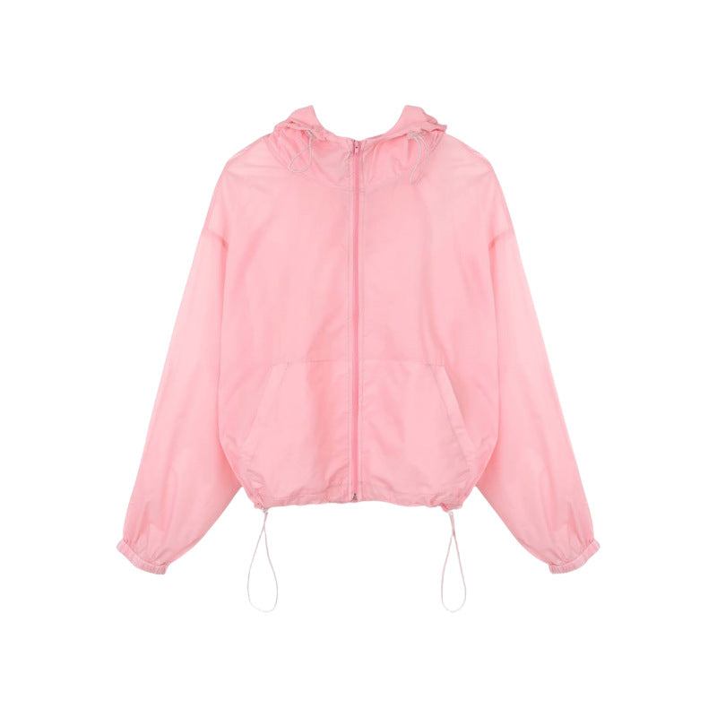 Eveloria Damen Windjacke Leicht Transparent