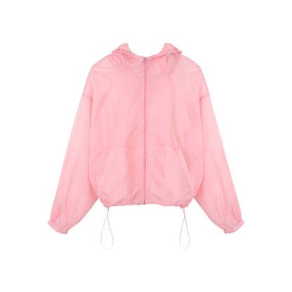 Eveloria Damen Windjacke Leicht Transparent