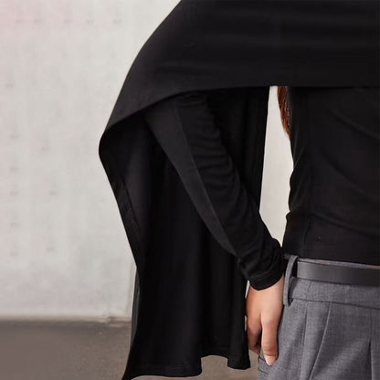 Damen Oberteil Asymmetrisch Weit Ärmel Eveloria