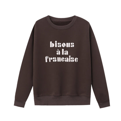 Damen Sweatshirt mit Schriftzug und modernem Schnitt Eveloria