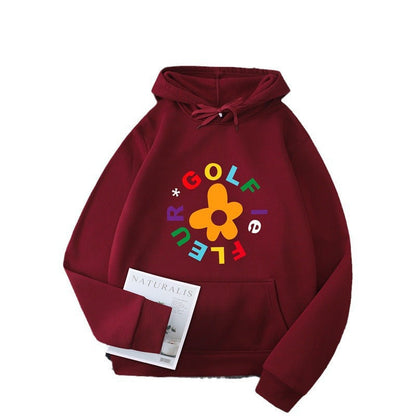 Damen Kapuzenpullover Blumen-Design Bequem