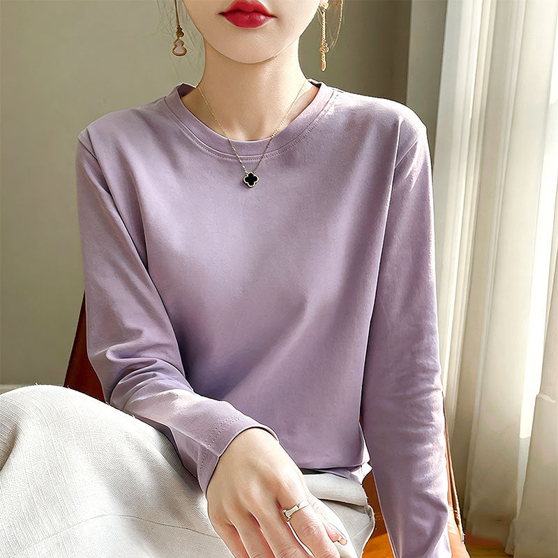 Damen Langarmshirt Rundhals Eveloria
