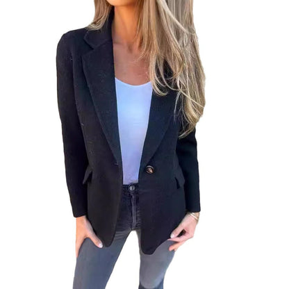 Damen Blazerjacke Weiches Fleece Eveloria