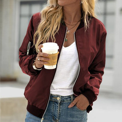 Damen Bomberjacke mit Seitentaschen Eveloria