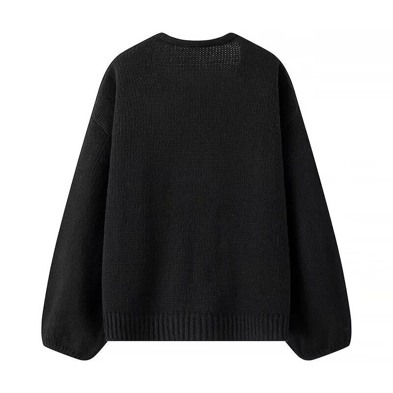 Damen Strickcardigan mit Schleifen Grau