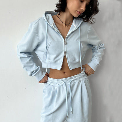 Damen Hoodie Jogginghose Set Eveloria Lässig
