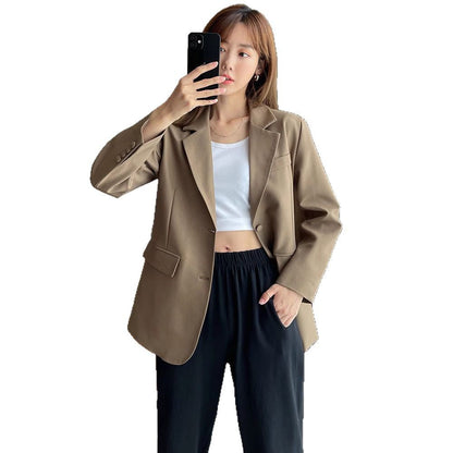 Damen Oversized Blazer Lässiger Schnitt Eveloria