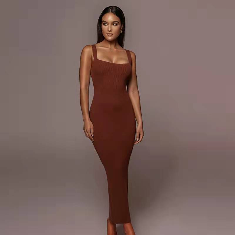 Damen Strickkleid Langärmlig Knielang Eveloria