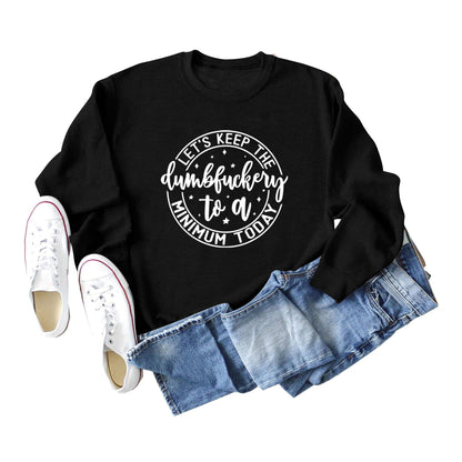 Damen Sweatshirt Motivierender Aufdruck Graffiti-Design Eveloria - Eveloria