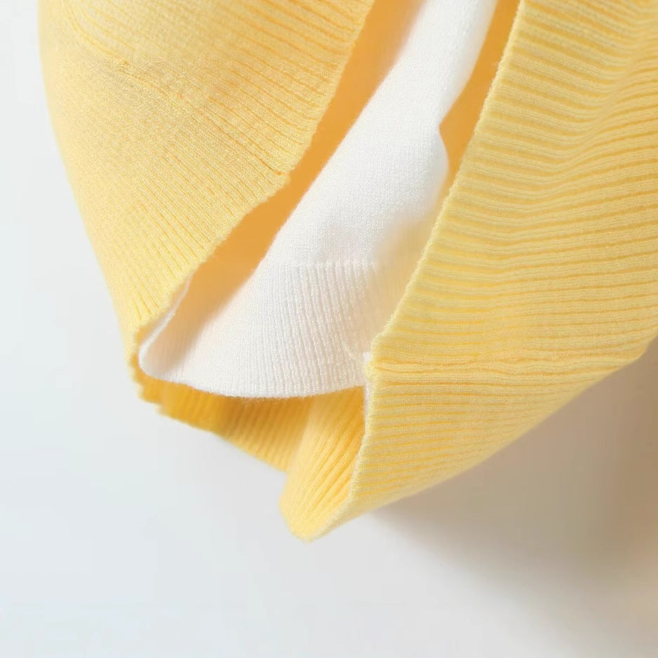 Damen Strickoberteil Leicht V-Ausschnitt Eveloria