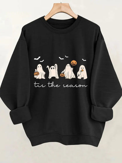Damen Sweatshirt Halloween-Motiv Lässiger Schnitt Eveloria