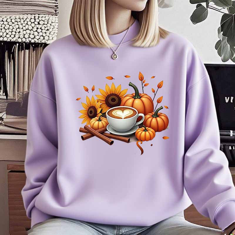 Damen Sweatshirt Herbstlich Motiv Spezialdruck Eveloria