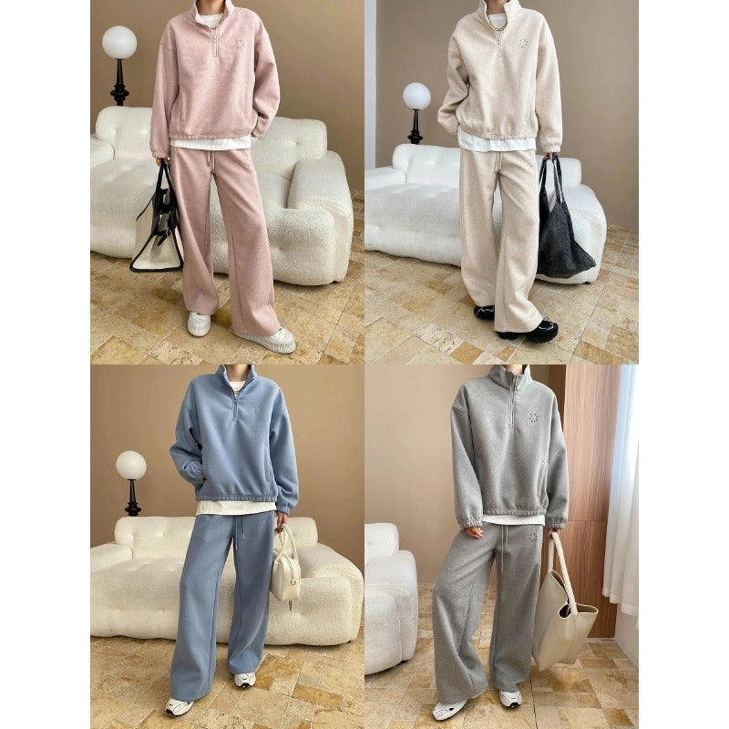 Damen Kapuzenpullover Hoher Kragen Elegante Passform Eveloria