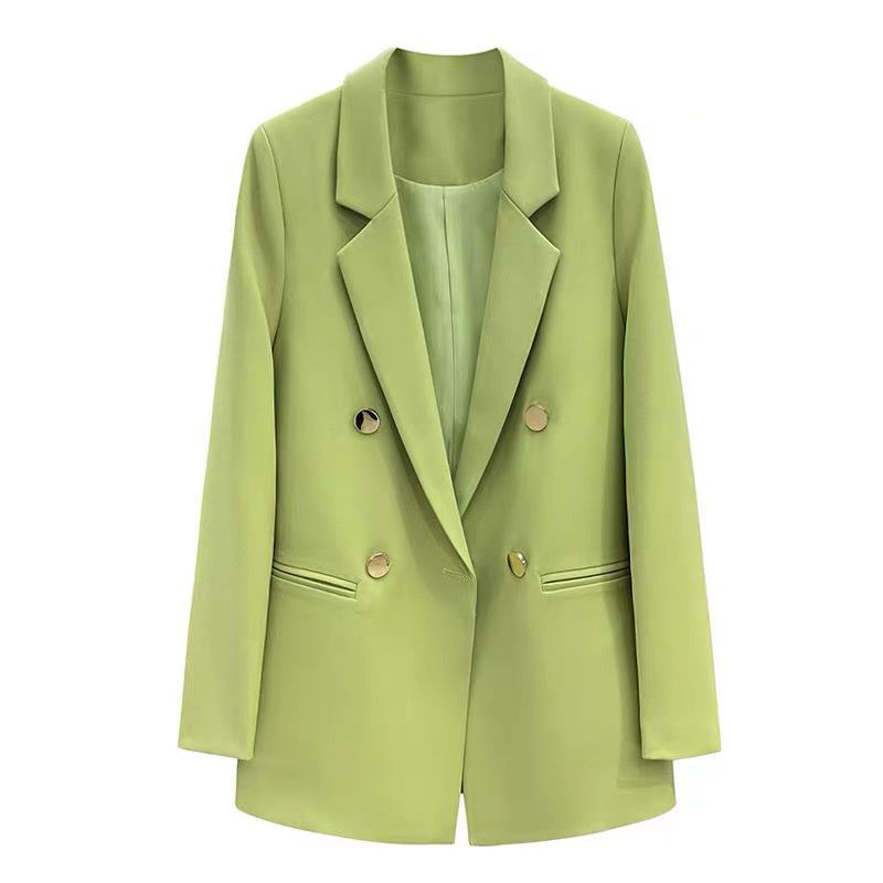 Damen Blazer Doppelter Knopfleiste Moderner Schnitt Eveloria