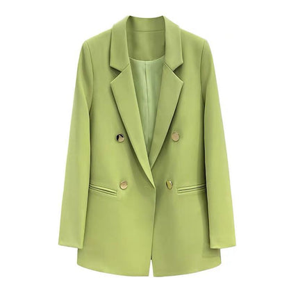 Damen Blazer Doppelter Knopfleiste Moderner Schnitt Eveloria