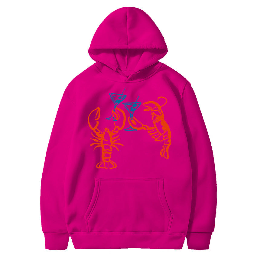 Damen Kapuzenpullover Hummer Motiv Eveloria