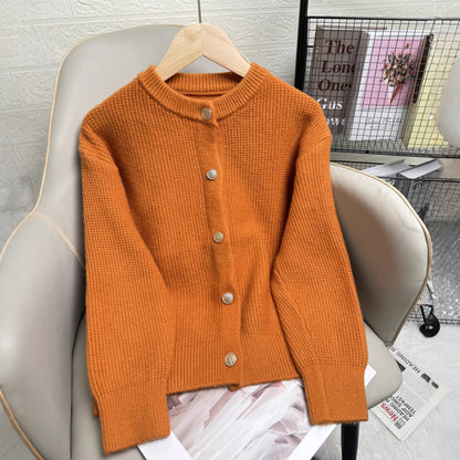 Damen Strickjacke Knöpfe Modernes Muster Eveloria - Eveloria