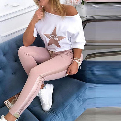 Damen Sweatshirt mit Sternenmotiv Grau - Eveloria
