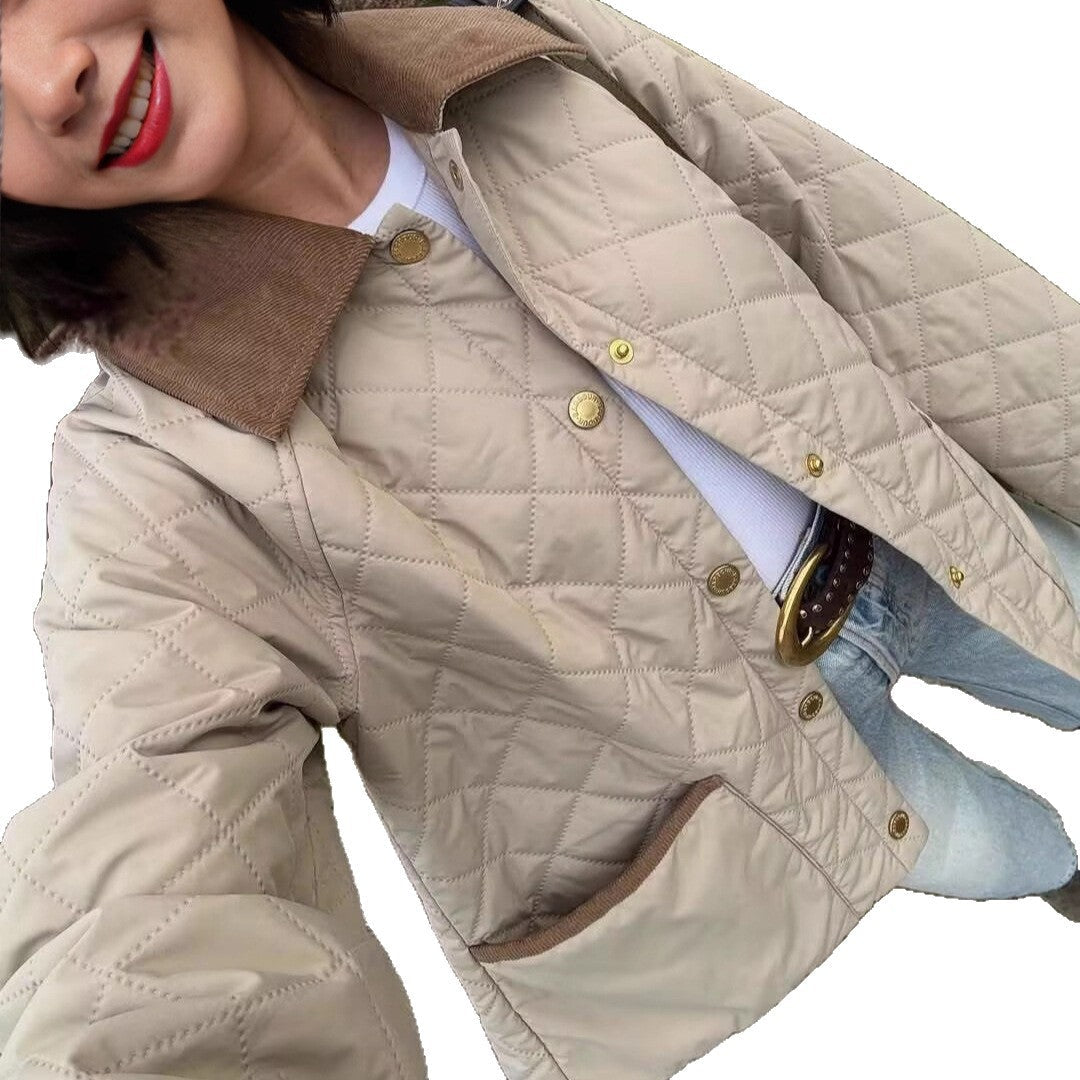 Eveloria Damen Steppjacke Gefüttert Mit Taschen