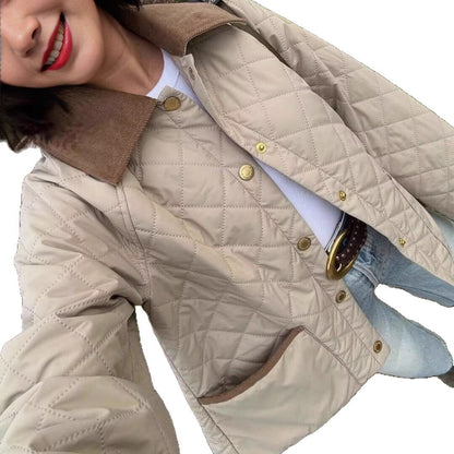 Eveloria Damen Steppjacke Gefüttert Mit Taschen