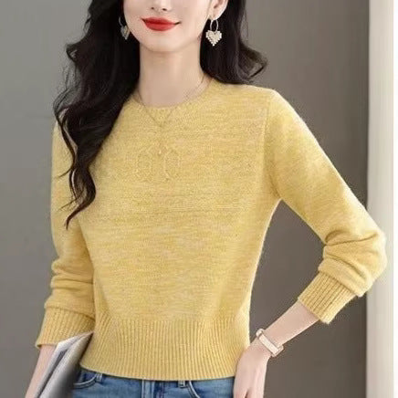 Damen Strickpullover Feines Zopfmuster Eveloria