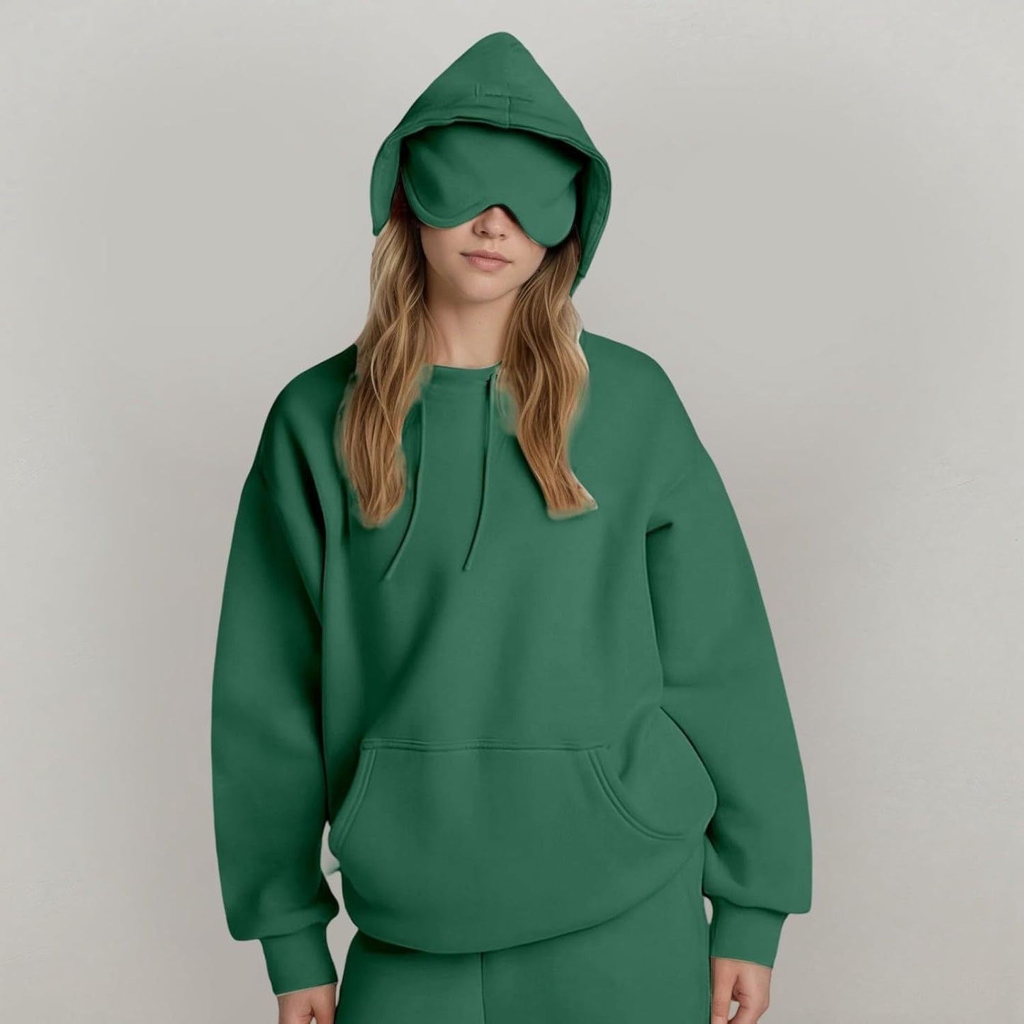 Damen Kapuzenpullover mit Schlafmaske