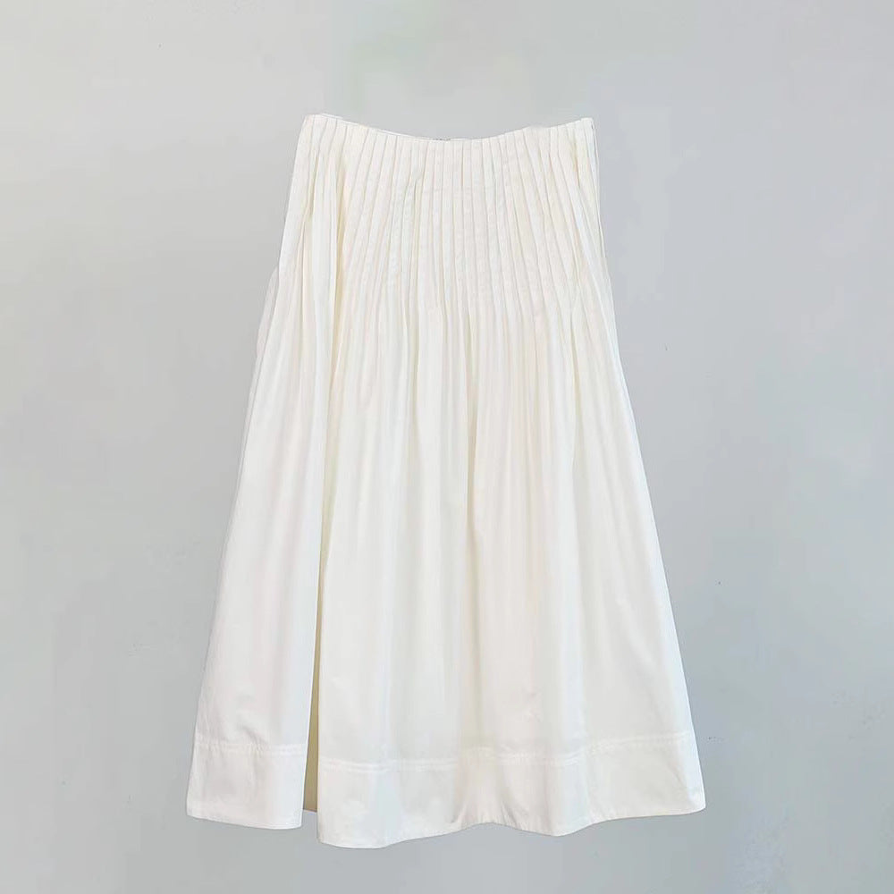 Damen Midirock Plissee Elegant Eveloria