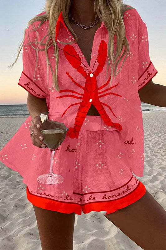 Damen Sommer Kurzer Strandanzug Maja - Eveloria