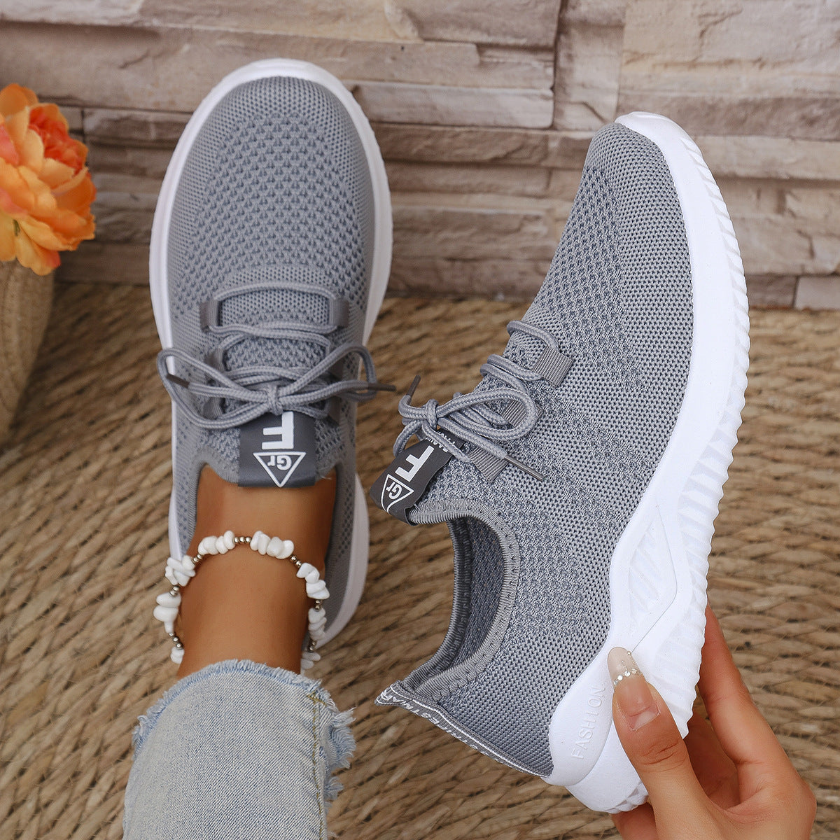 Damen Sneaker Atmungsaktives Mesh Modernes Design Eveloria
