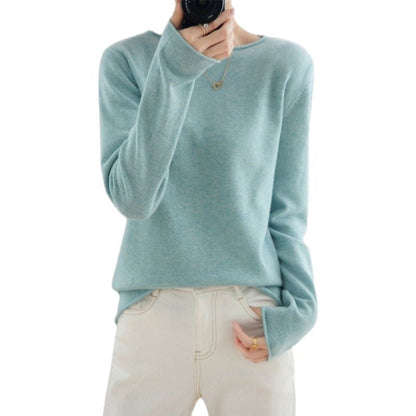 Damen Pullover Weich V-Ausschnitt Eveloria