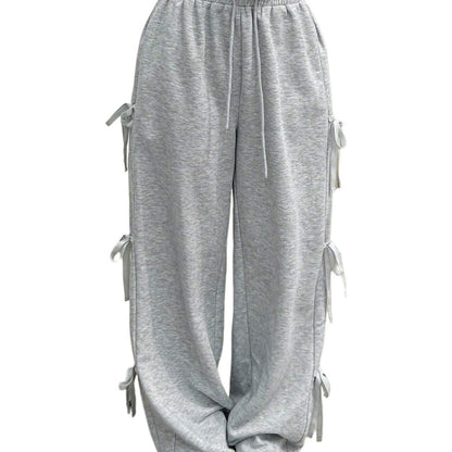 Damen Freizeithosen Elastischer Bund Rüschen Eveloria