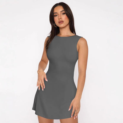 Damen Figurumspielendes Kleid Elegant Schnitt Eveloria