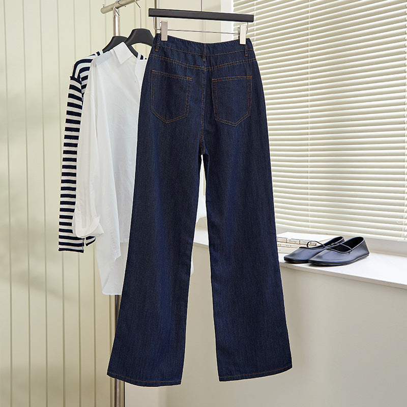 Damen Weite Jeans Lockere Fit Eveloria
