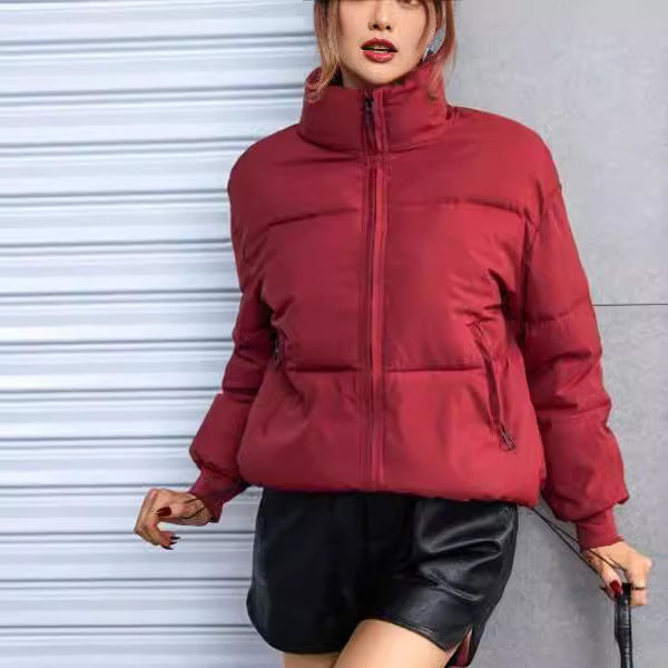 Damen Winterjacke Gesteppt Sportlich Hochkragen Eveloria