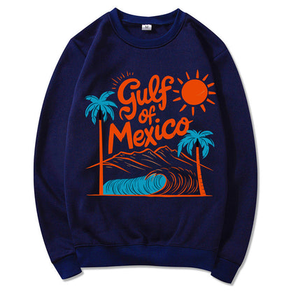 Damen Sweatshirt Maritimes Grafikdesign Lässiger Schnitt Grau