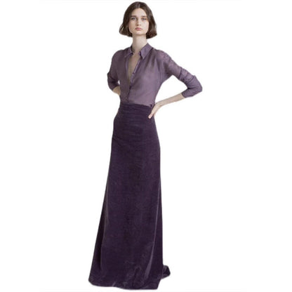 Damen Midirock Velours Eveloria Elegantes Design