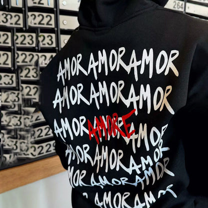 Damen Hoodie Eveloria Urban Style mit Schriftzug