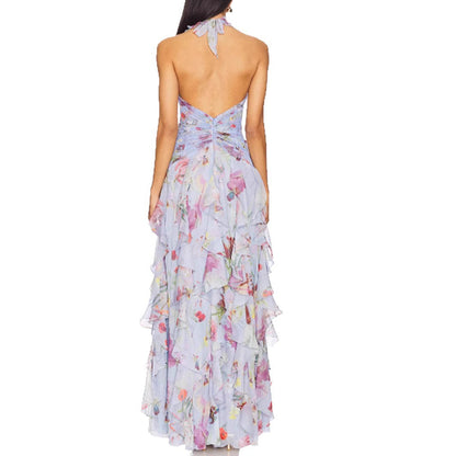 Eveloria Damen Abendkleid Rüschen