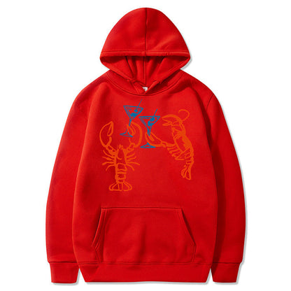 Damen Kapuzenpullover Hummer Motiv Eveloria