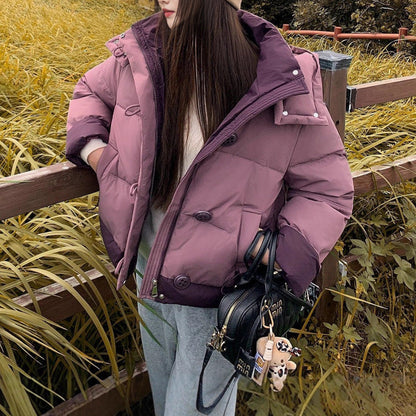 Damen Übergangsjacke Stehkragen Taschen Eveloria