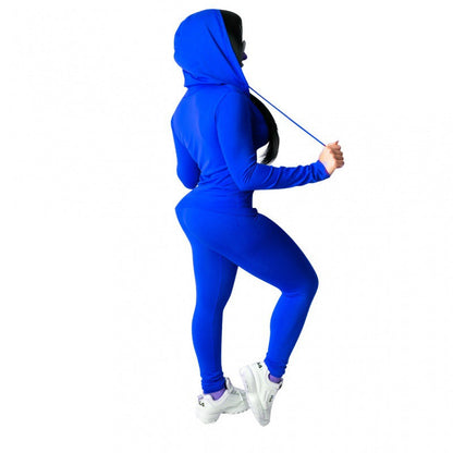 Damen Sport-Zweiteiler Kapuzenjacke und Hose Eveloria
