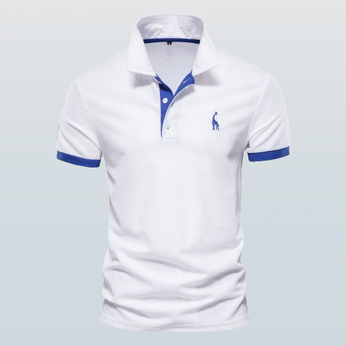 Eveloria Herren Polo Baumwolle Weiß