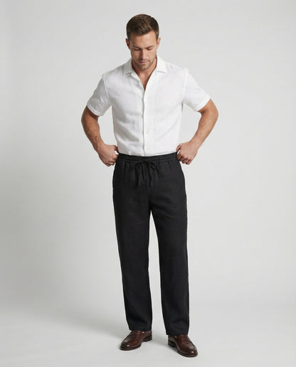 Herren Leinenhose Bequem Sommer - Eveloria