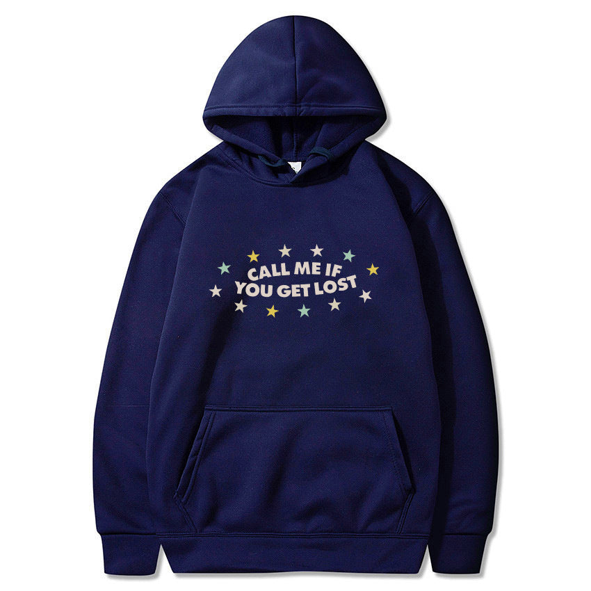 Damen Kapuzenpullover Kreativer Aufdruck Lässige Passform