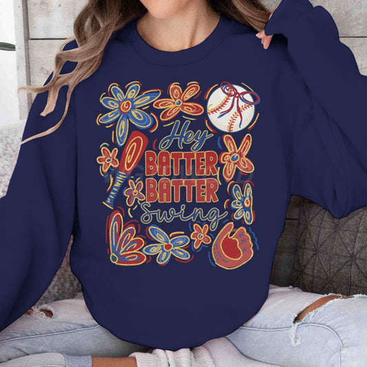 Damen Sweatshirt Baseball-Motiv Lässiger Schnitt Grau Eveloria - Eveloria