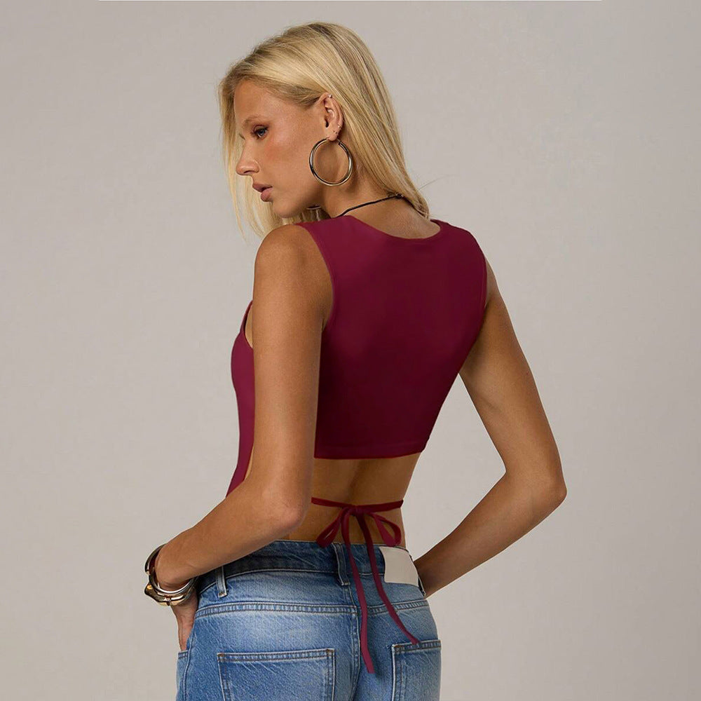Damen Tanktop Figurbetont Elegant Verstellbare Träger Eveloria