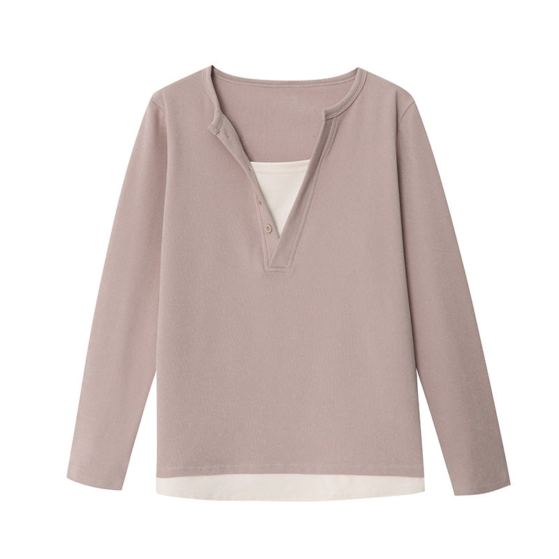 Damen Pullover Mit Knöpfen Eveloria