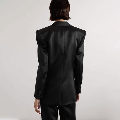 Damen Oversize Blazer Doppelknopf Eveloria